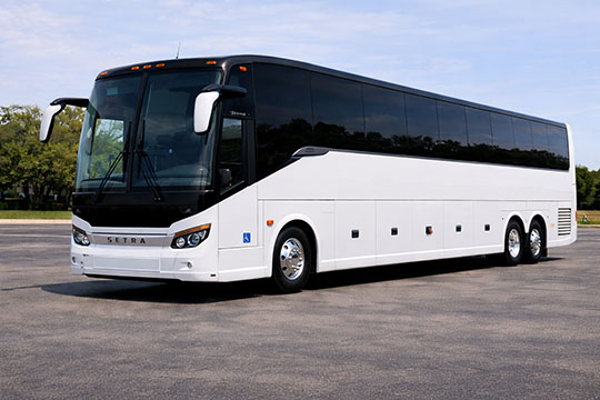 56-passenger charter bus available for charter in Riverview, FL